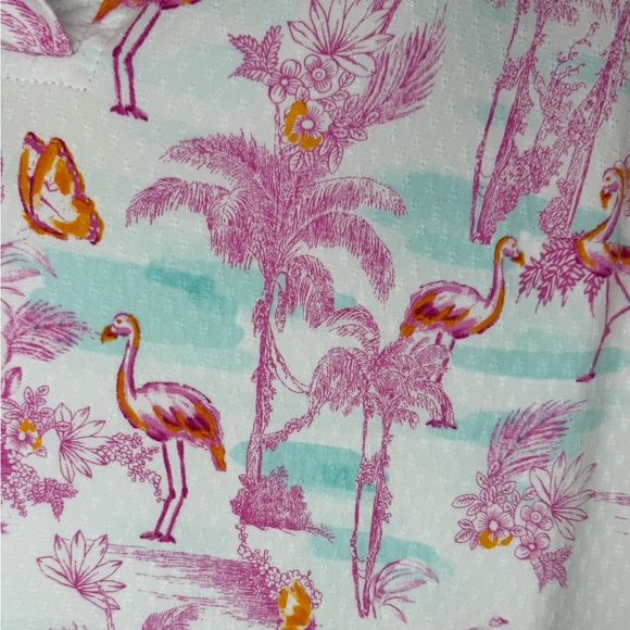 Crown & Ivy Pink Flamingo Print Midi Dress - Picture 4 of 4